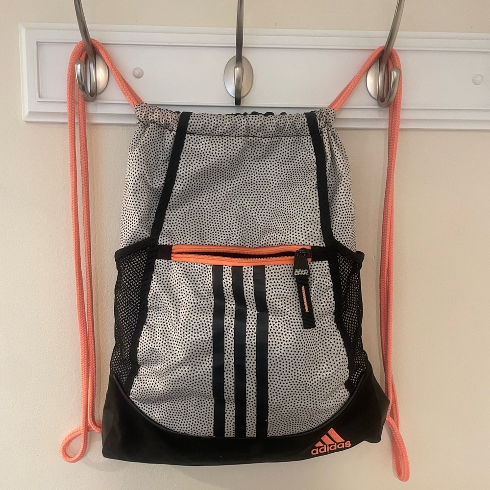 Adidas drawstring gym bag